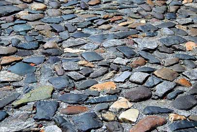 Cobble-Stone Rock Road Street Picture