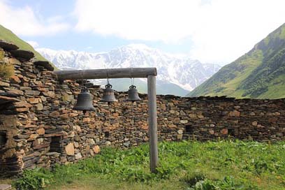 Ushguli Shkhara Mountains Georgia Picture