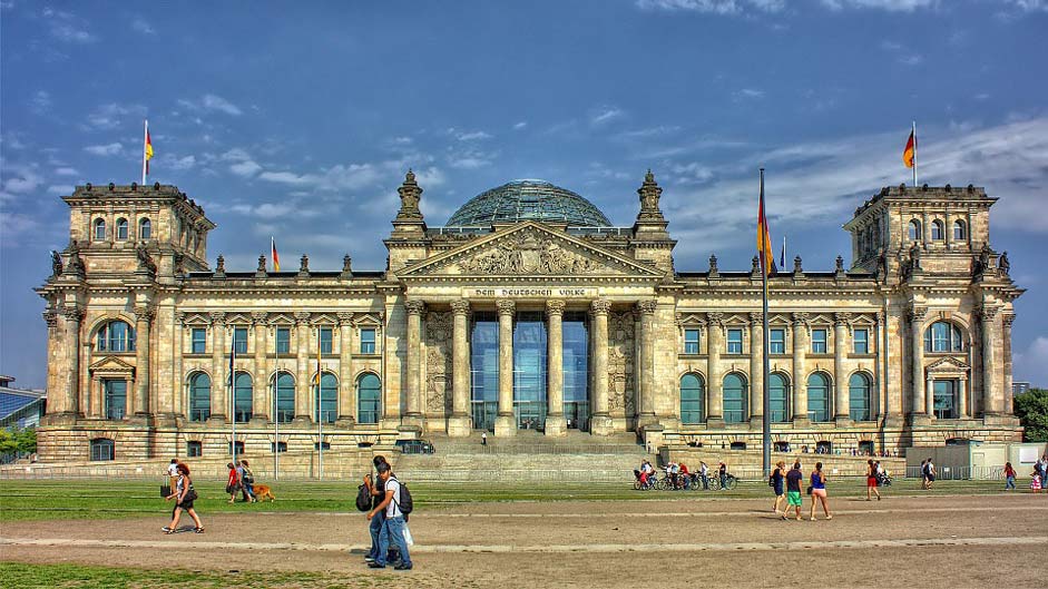 Glass-Dome Government Reichstag Berlin