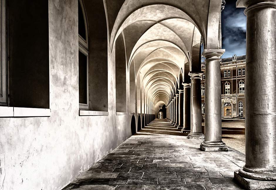 Dresden Courtyard Monastery Cloister