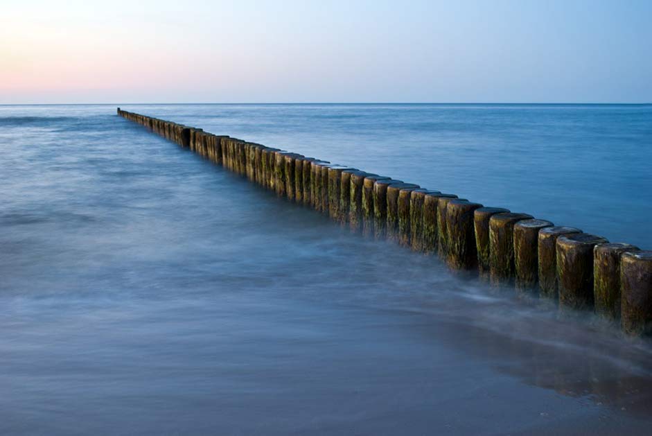 Beach-Landscape Baltic-Sea Sea Groynes