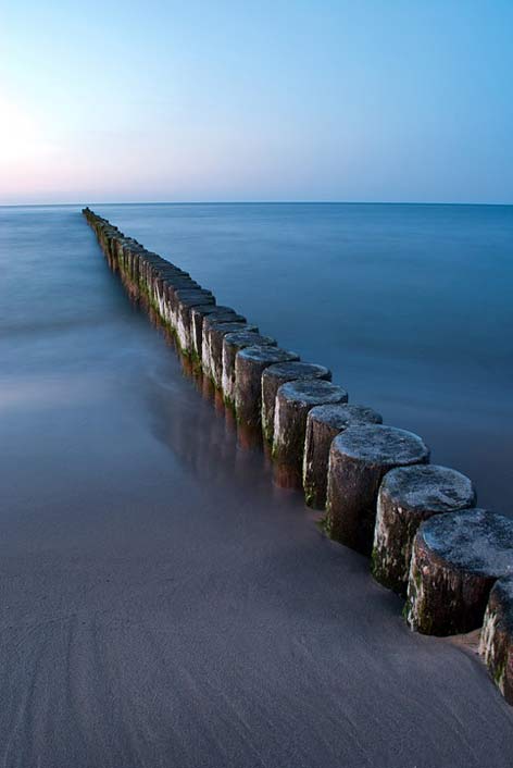 Beach-Landscape Baltic-Sea Sea Groynes