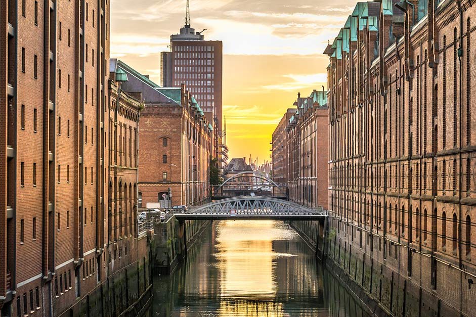 Houses Channel Speicherstadt Hamburg