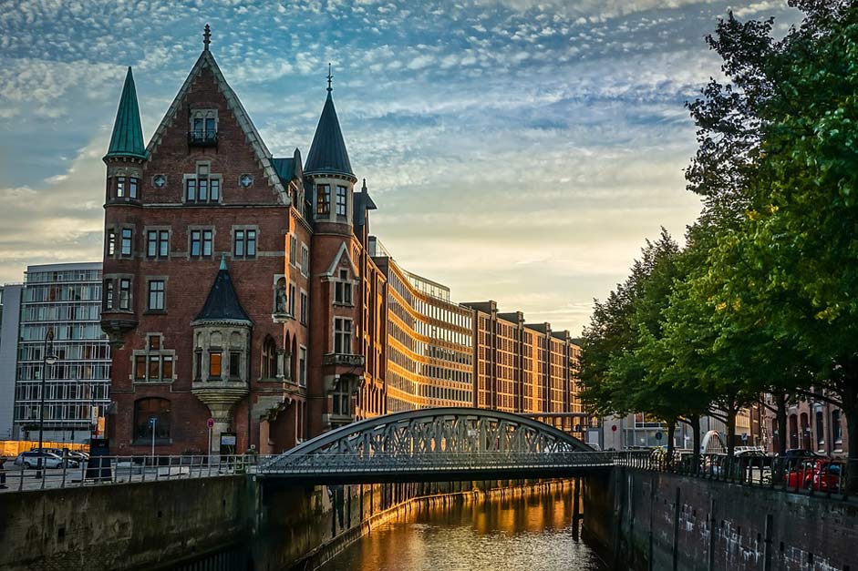 Houses Channel Speicherstadt Hamburg