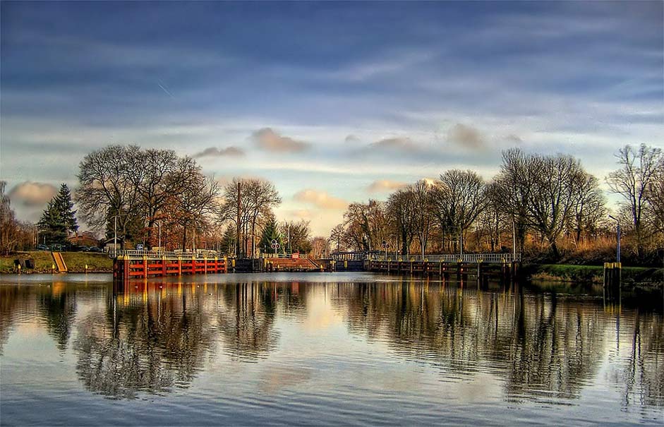 Germany Water Frstenwalde Lock