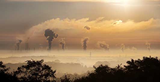 Industry Germany Fog Sunrise Picture