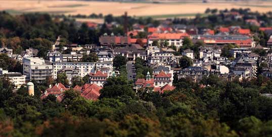 City Thumbnail-View Tilt-Shift Bad-Nauheim-Germany Picture