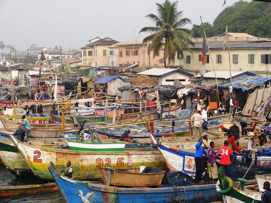 Elmina Ghana African-Fishermen Africa