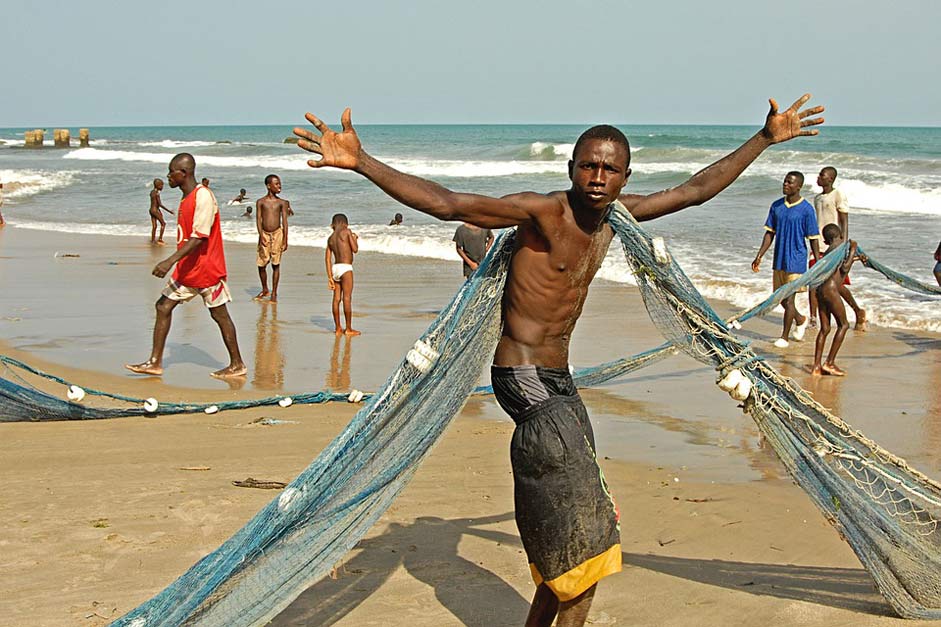African Sea Fishing Fisherman