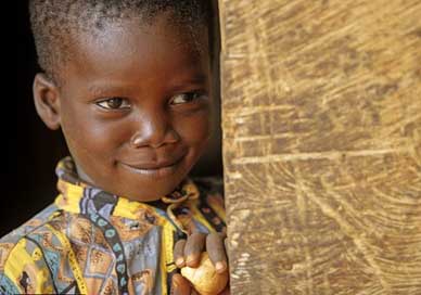 Ghana Grinning Child Boy Picture