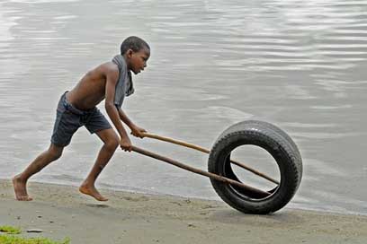 Boy Beach Play Ghana Picture