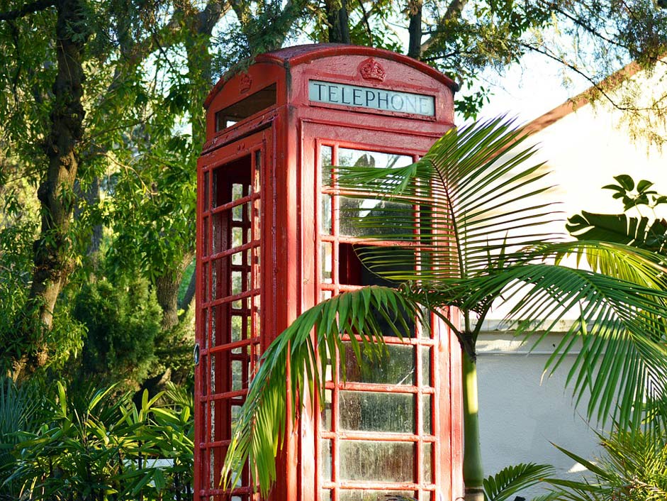 Booth Telephone Red British