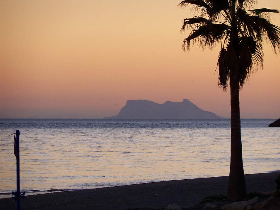 Spain Beach Sunset Gibraltar