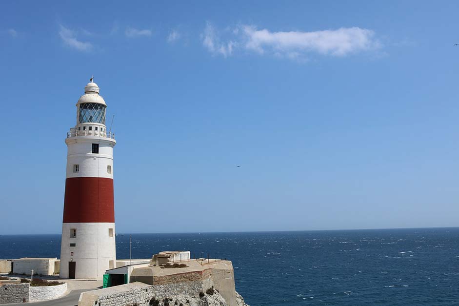 White Red Gibraltar Lighthouse