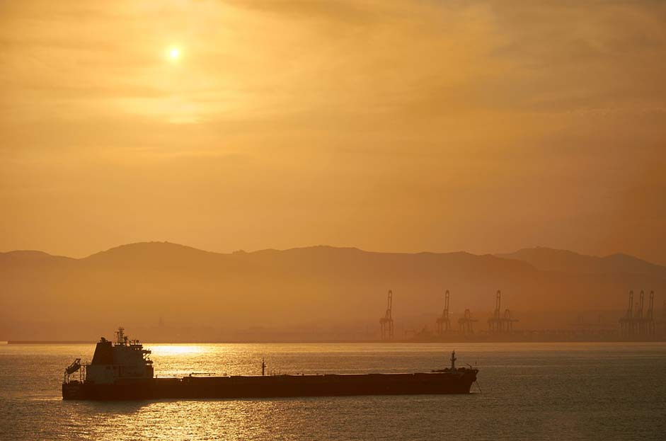 Sea Oil-Tanker Tanker Sunset