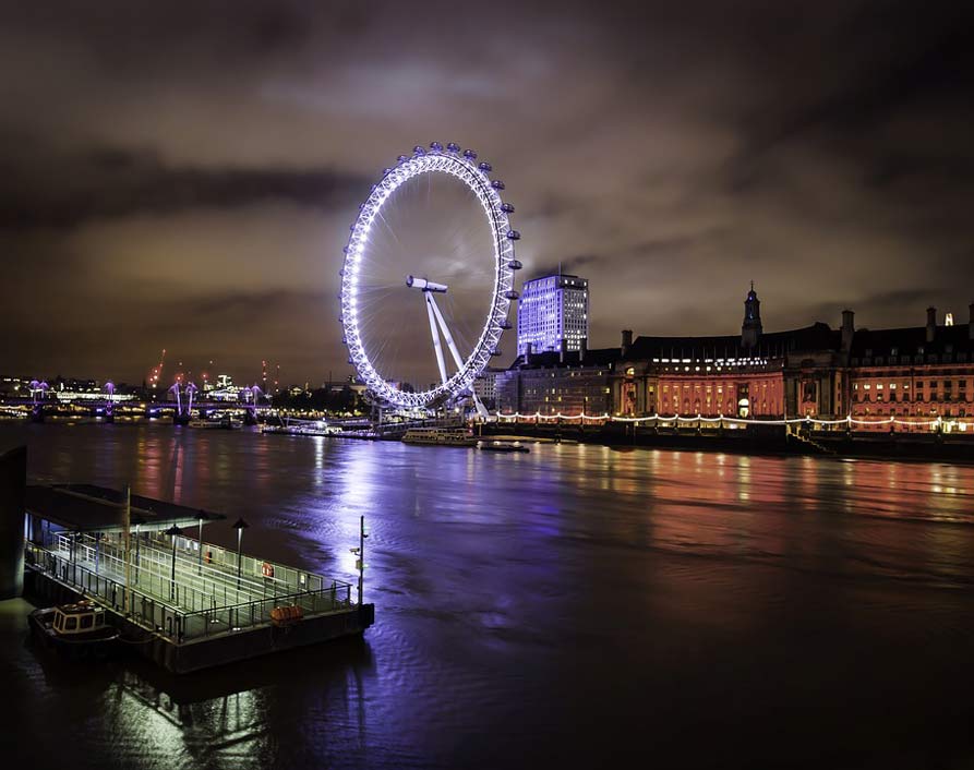 England Night London-Eye London