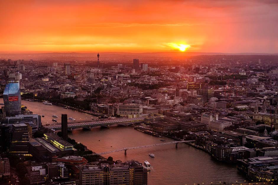 River Sunset Skyline London