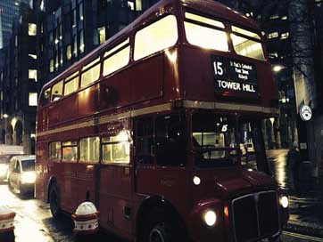 Bus Night England London Picture