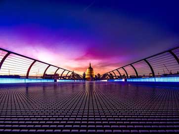 London Sunset Great-Britain England Picture