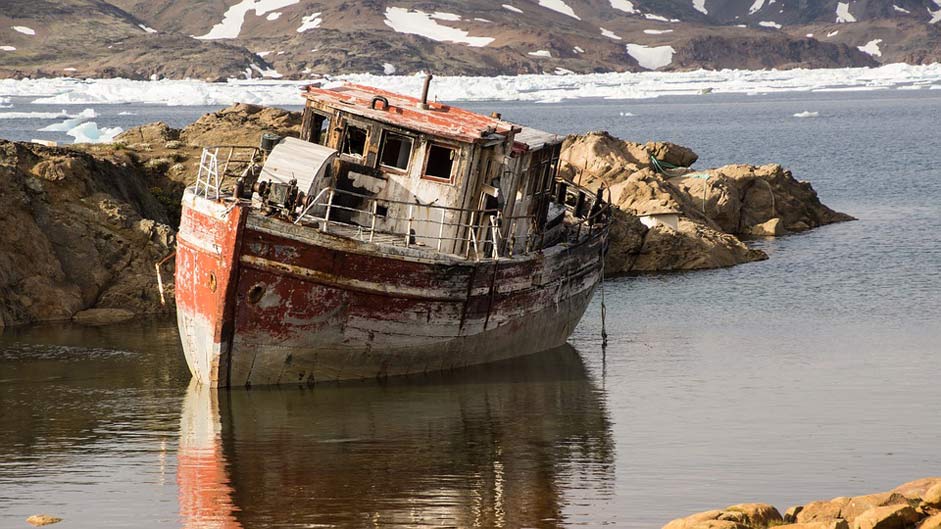 Aged Greenland Old Boat