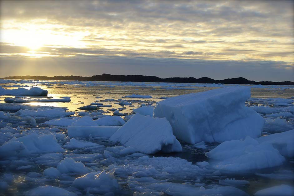 Greenland Beautiful Sunrise Sunset