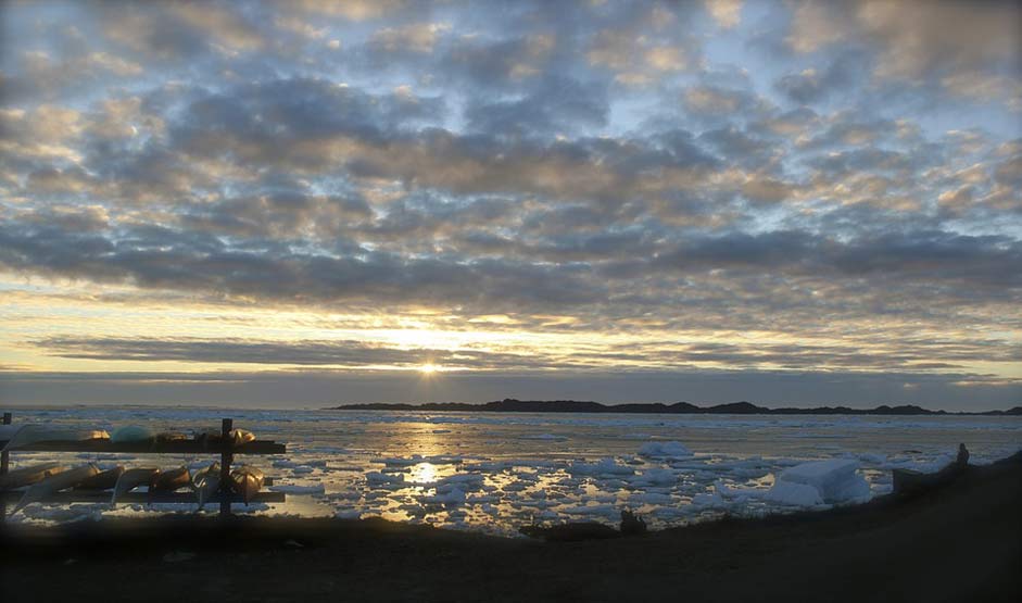 Greenland Beautiful Sunrise Sunset