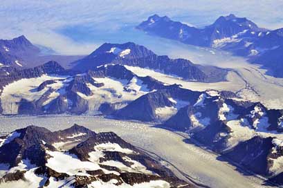 Greenland Mountains Snow Aerial Picture