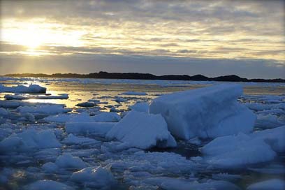 Sunset Greenland Beautiful Sunrise Picture