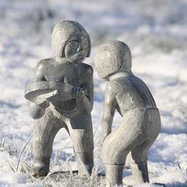 Greenland Culture Figure Soapstone Picture