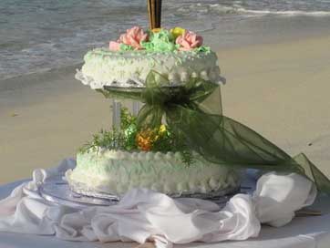 Beach Grenada Marriage Cake Picture