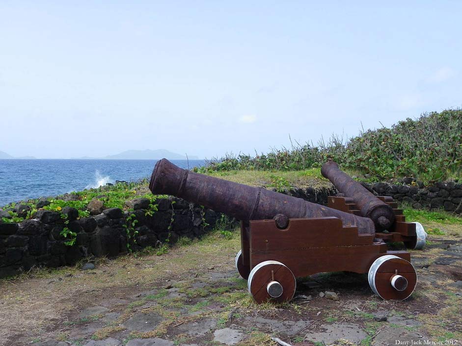 Island Guadeloupe Sea-Defense Cannons