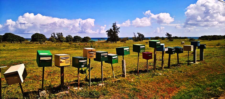 Guadeloupe Caribbean Post Mailbox