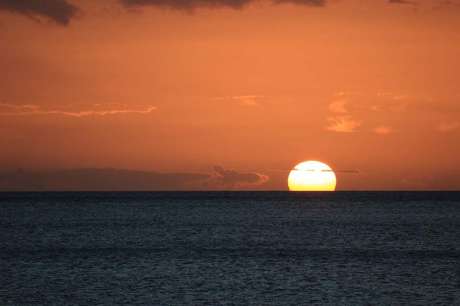 Guadeloupe Nature Sun Sunset