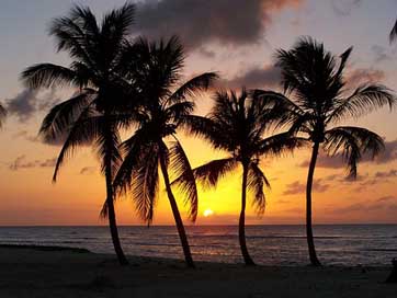 Beach Sunset Anse-Bertrand Guadeloupe Picture