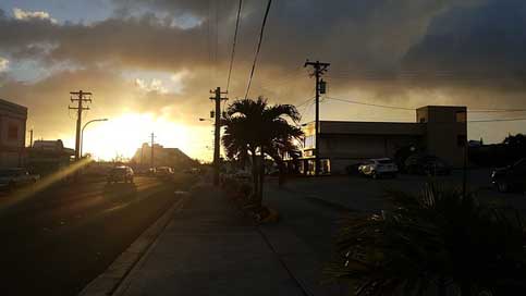 Guam In-The-Evening Twilight Sunset Picture