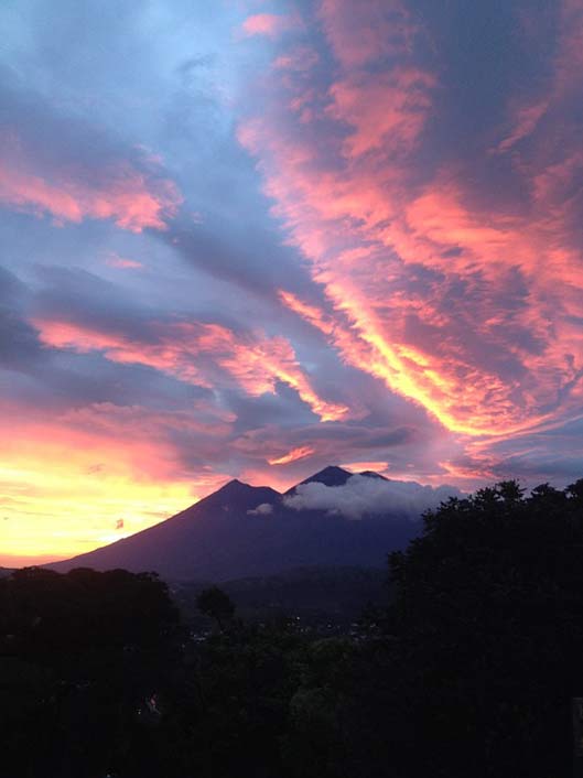 Wonderful Sunset Guatemala Antigua-Guatemala