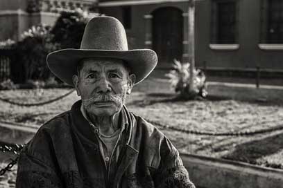 People Black-And-White Man Guatemala Picture