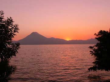 Guatemala  Travel Sunset Picture