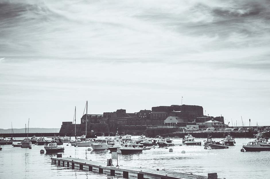 Black-And-White History Guernsey Castle