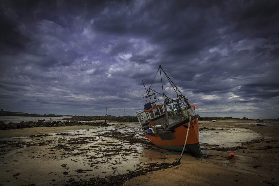  Channel-Islands Guernsey Fishing-Boat