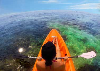 Beach Honduras Reef Kayak Picture