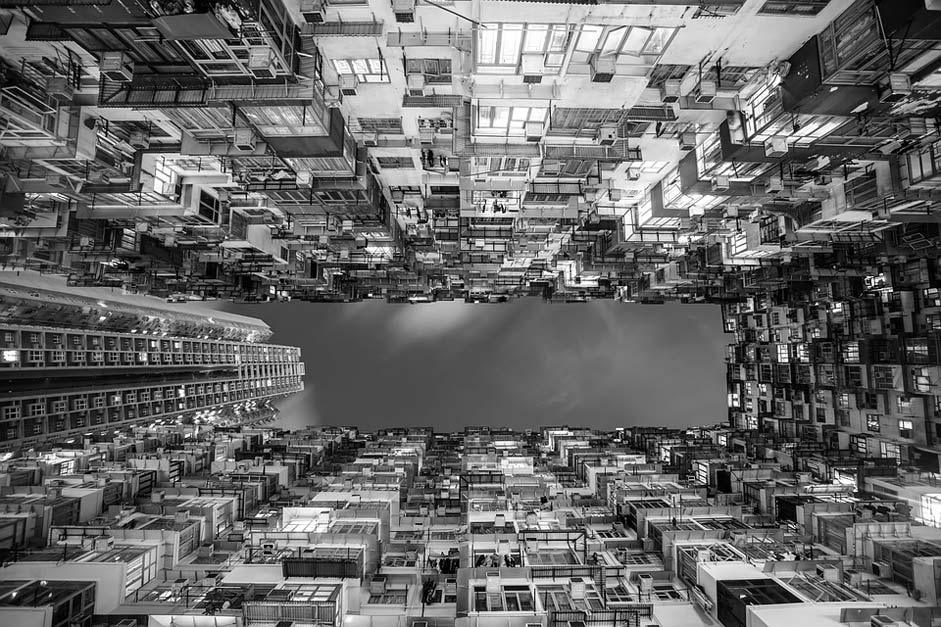 Perspective Urban City Hong-Kong