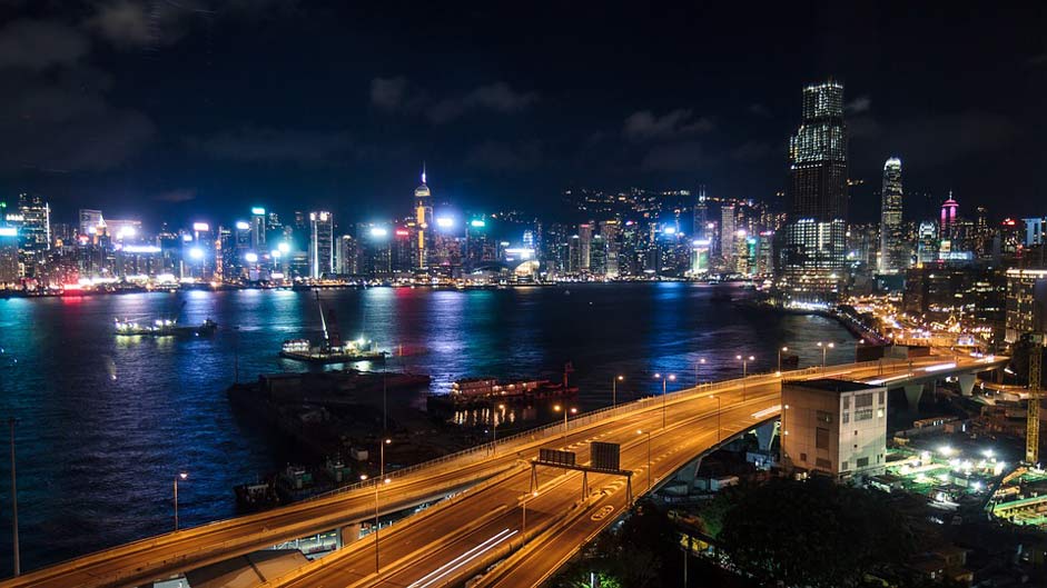 Water Boats Harbor Hong-Kong