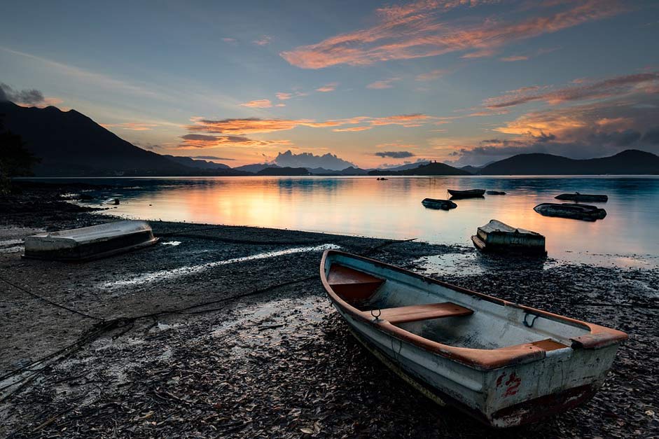 Mountain Sea Sunrise Morning