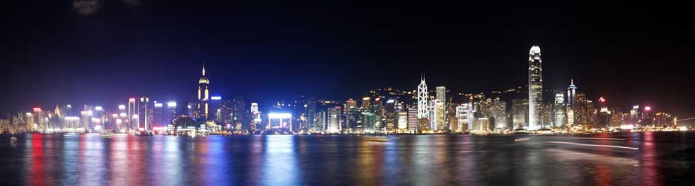 Hong-Kong Beautiful Night City Picture