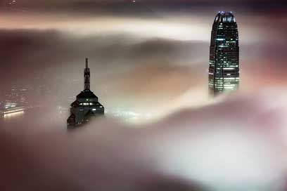 Skyscraper Foggy Fog Dust Picture