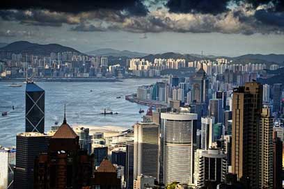 Hong-Kong Skyscraper China Peak Picture