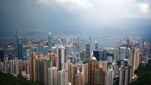 Hong-Kong Urban Architecture Skyline Picture