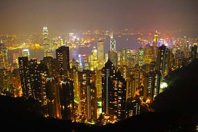 The-Peak Romantic Scenic Hong-Kong Picture