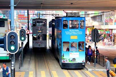 Hong-Kong Transport Road Tram Picture